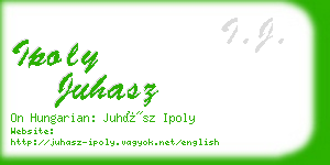 ipoly juhasz business card